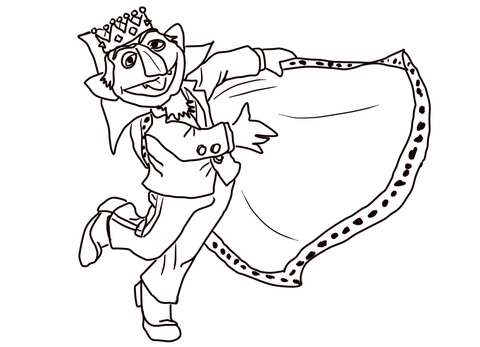 Count Von Count Dracula Coloring Page